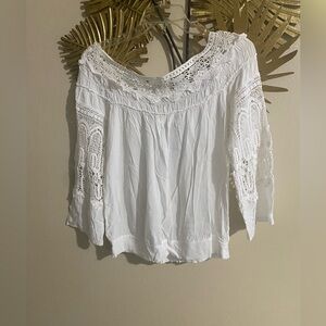 Chic White Lace Blouse for Women
